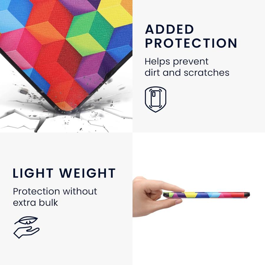 Puzdro KW Mobile - Colorful Blocks - KW4556943 - pre Amazon Kindle Paperwhite 1/2/3 - viacfarebné