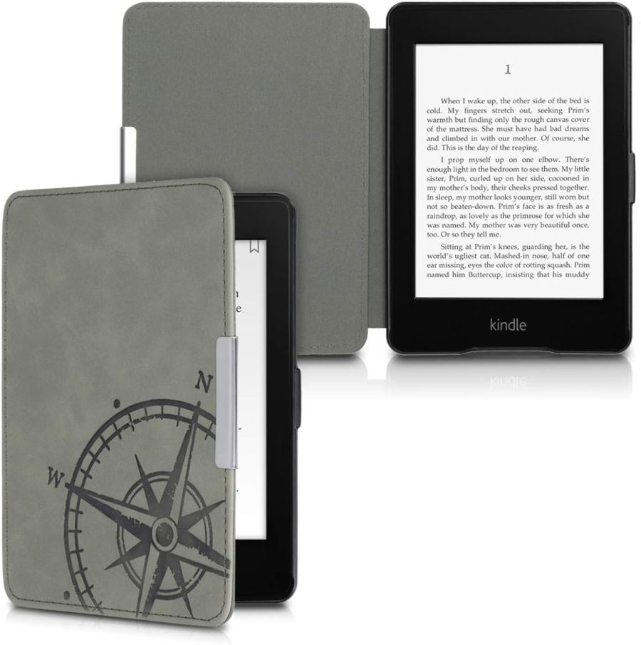 Puzdro KW Mobile - Navigational Compass - KW4974702 - pre Amazon Kindle Paperwhite 1/2/3 - šedé