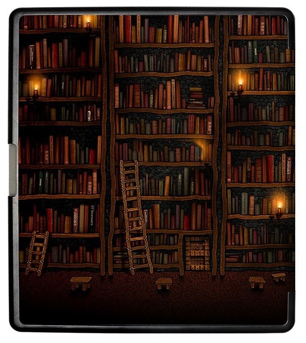 Puzdro B-Safe Stand 3457 na Amazon Kindle Scribe - motív Library
