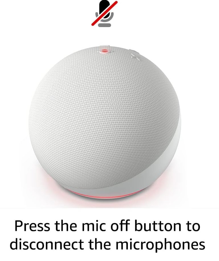 Amazon Echo DOT 2022 (5. generácia) - hlasový asistent - Glacier White (biely)