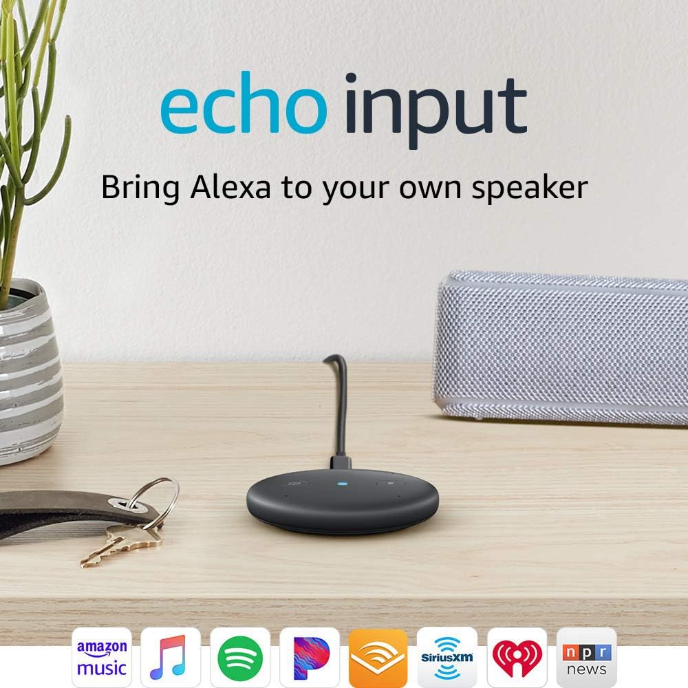 Amazon Echo Input - hlasový asistent, čierny