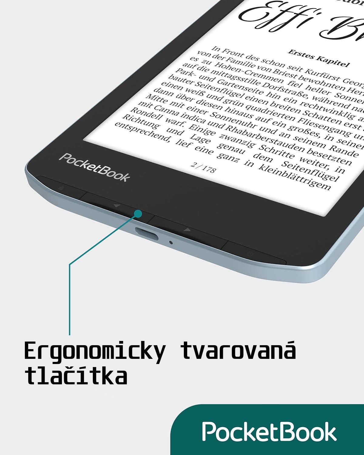 PocketBook 629 Verse - 8GB, WiFi, Mist Grey (sivý)
