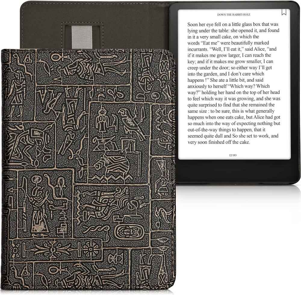 Puzdro KW Mobile - Egyptian Figures - KW5781022 - pre Amazon Kindle Paperwhite 5 (2021) - viacfarebné, vrecko na ruku