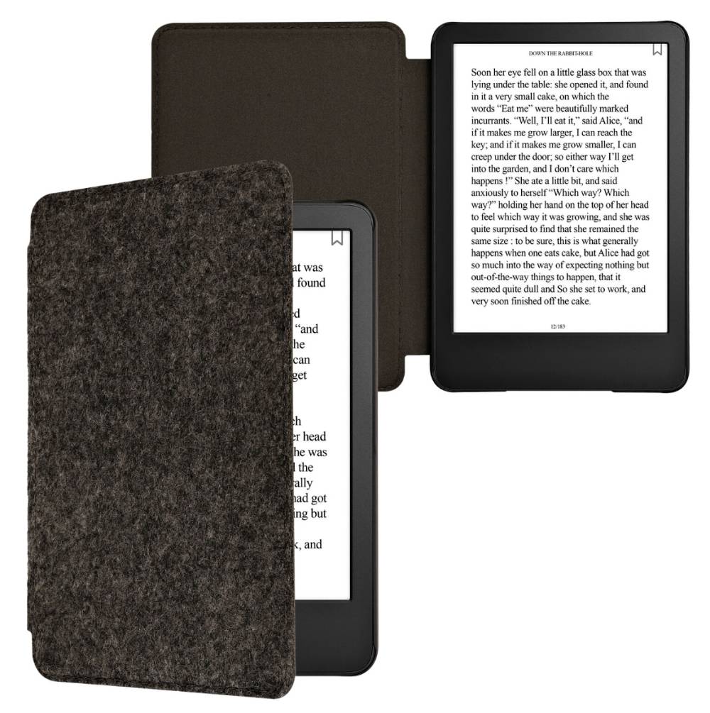 Puzdro KW Mobile Felt Fabric Grey - KW5999519 - pre Amazon Kindle 2022 - šedé