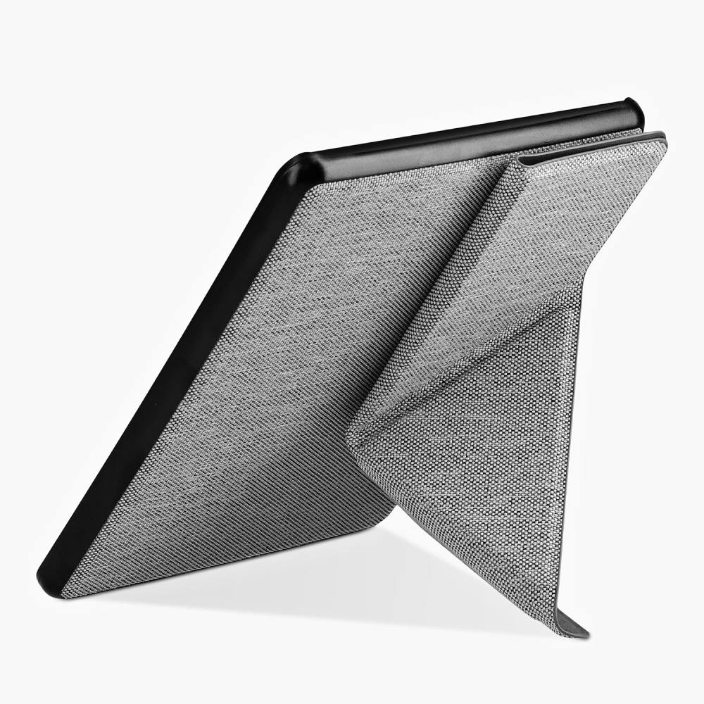 Puzdro KW Mobile - Origami Textil Light Grey - KW5776525 - pre Amazon Kindle Paperwhite 5 (2021) - svetlo šedé