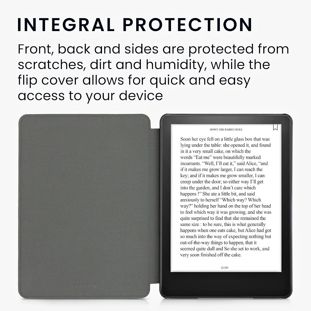 Puzdro KW Mobile Felt Brushed Heart - KW5625802 - pre Amazon Kindle Paperwhite 5 (2021) - hnedé