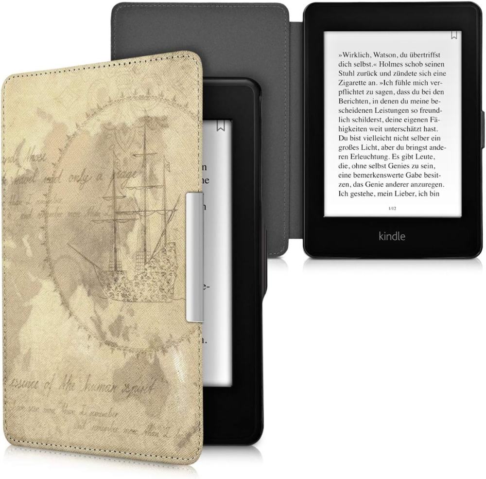 Puzdro KW Mobile - Travel Vintage - KW2313637 - pre Amazon Kindle Paperwhite 1/2/3 - viacfarebné