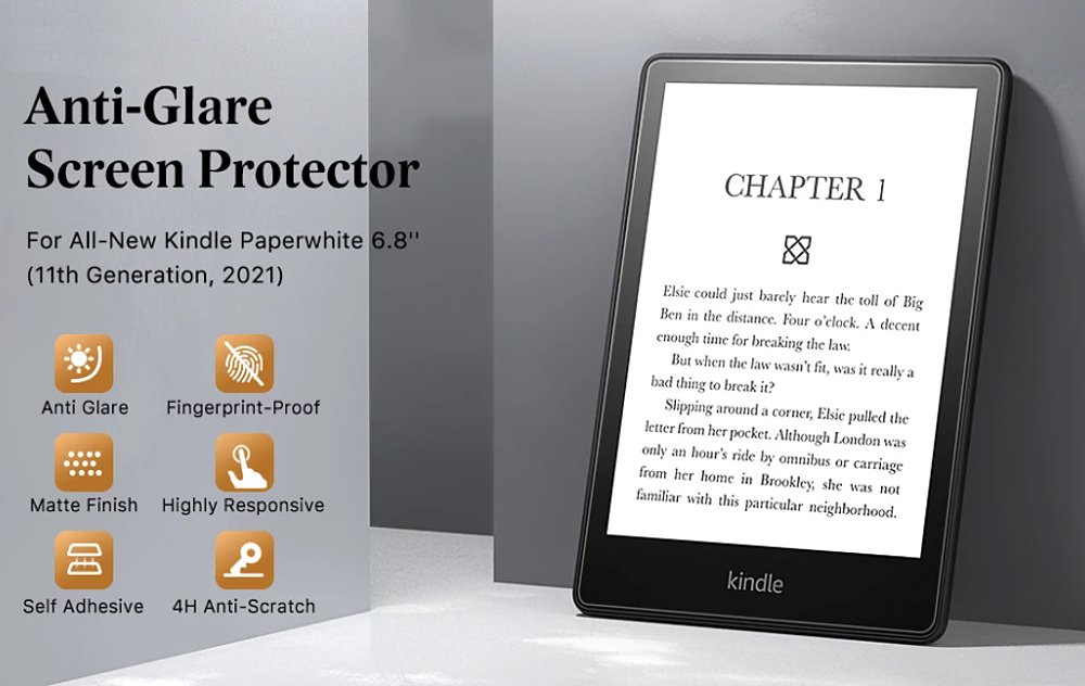 Ochranná fólia pre Amazon Kindle Paperwhite 5 (2021) - ScreenShield EB68M - displej 6,8", Screen Protector - matná
