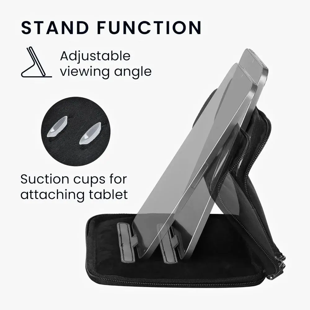 Puzdro KW Mobile Neoprene Zipper Stand - KW5962601 - Univerzálne puzdro pre čítačky 6" so stojanom - čierne