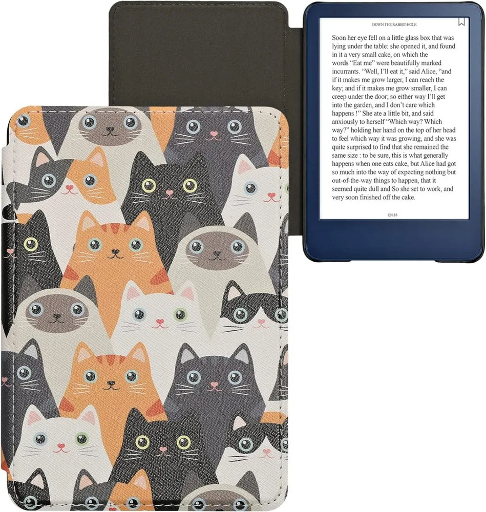 Puzdro KW Mobile - Cats - KW5998912 - pre Amazon Kindle 2022 - viacfarebné