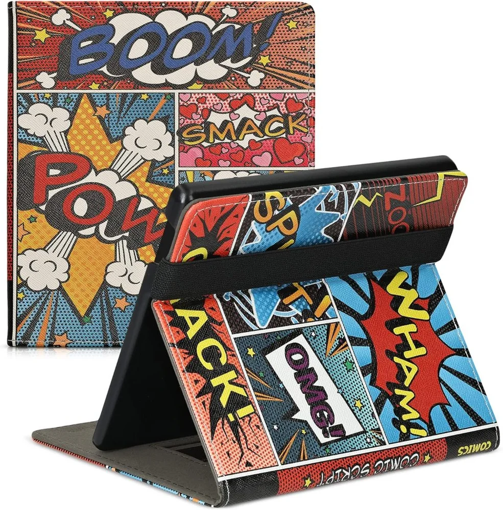 Puzdro KW Mobile - Comic Book - KW4941809 - pre Amazon Kindle Oasis 2/3 - viacfarebné