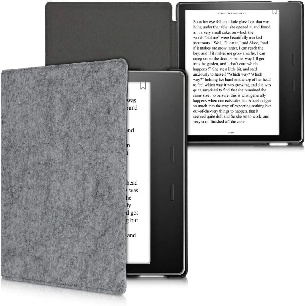 Puzdro KW Mobile Felt Fabric - KW5062301 - pre Amazon Kindle Oasis 2/3 - šedé