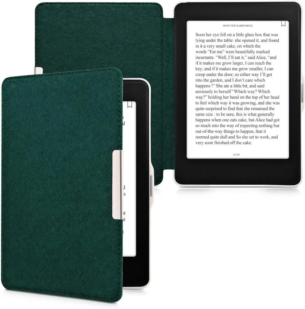 Puzdro KW Mobile Felt Fabric - KW3434578 - pre Amazon Kindle Paperwhite 1/2/3 - zelené