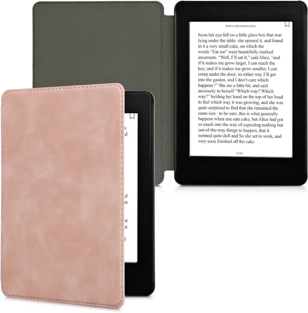 Puzdro KW Mobile - Flip Peach - KW57159138 - pre Amazon Kindle Paperwhite 5 (2021) - svetlo oranžové