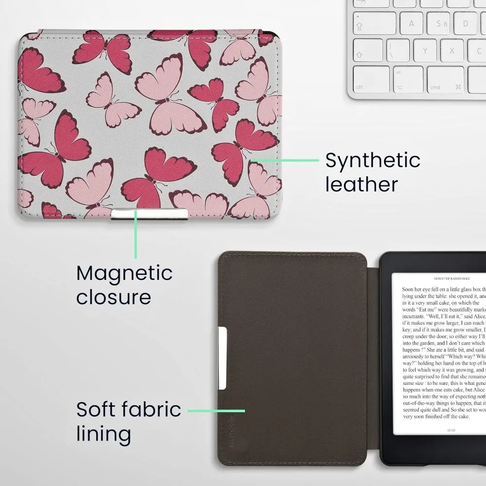 Puzdro KW Mobile - Butterfly - KW2313649 - pre Amazon Kindle Paperwhite 1/2/3 - viacfarebné