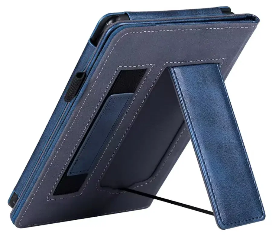 Fortress FT4027 Premium - puzdro so stojanom pre Amazon Kindle Paperwhite 5 (2021) - tmavo modré / šedé, magnet, AutoSleep