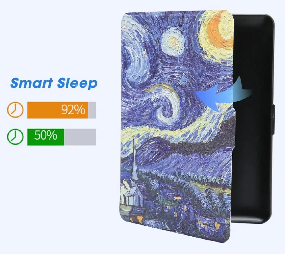 ARMORI TRIMER T015, púzdro pre Pocketbook 740 InkPad 3 - motív Gogh