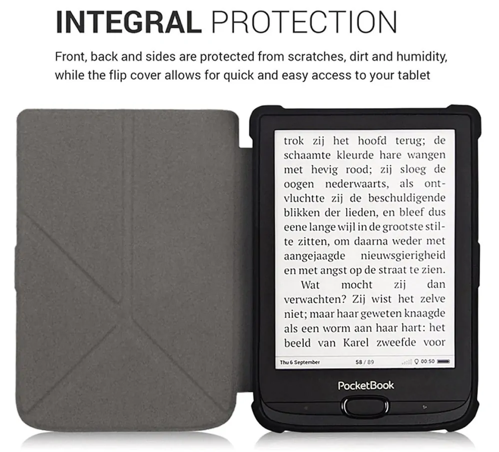Origami Durable Lock ODL-105 púzdro pre Pocketbook 616 / 617 / 618 / 627 / 628 / 632 / 633 - motív Dont Touch, stojan, magnet