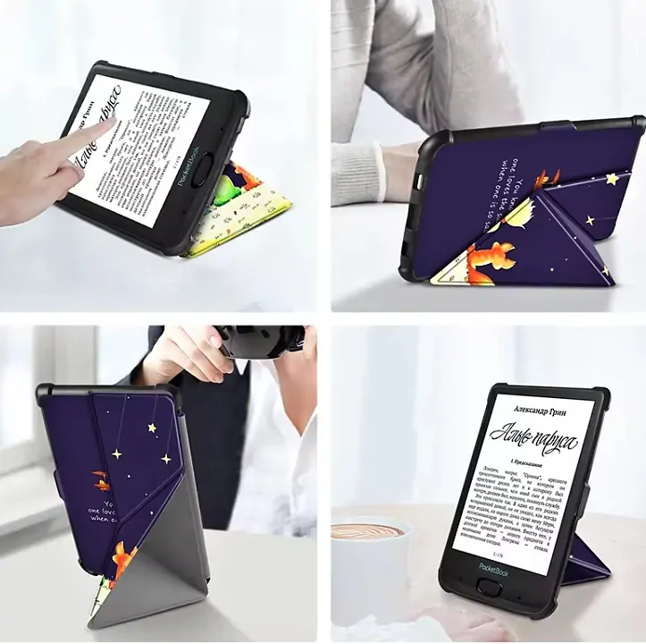 Origami Durable Lock ODL-106 púzdro pre Pocketbook 616 / 617 / 618 / 627 / 628 / 632 / 633 - motív Little Prince, stojan, magnet