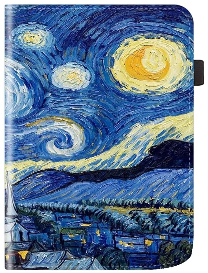 ARMORI Holder T048 - puzdro so stojanom pre Pocketbook 629/634 Verse (Pro) - motív Gogh, magnet, AutoSleep
