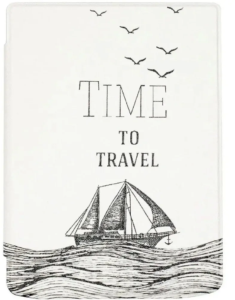 Armori Trimer T060, púzdro pre Pocketbook 629 Verse / 634 Verse Pro - magnetické zatváranie, AutoSleep, motív Time to Travel