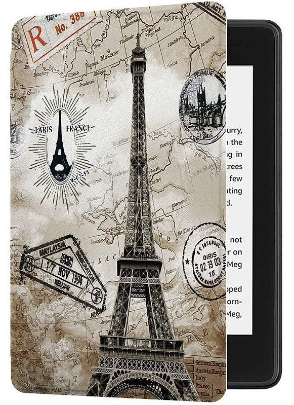 Armori Trimer T094, púzdro pre Amazon Kindle 4/5 - magnetické zatváranie, motív Paris