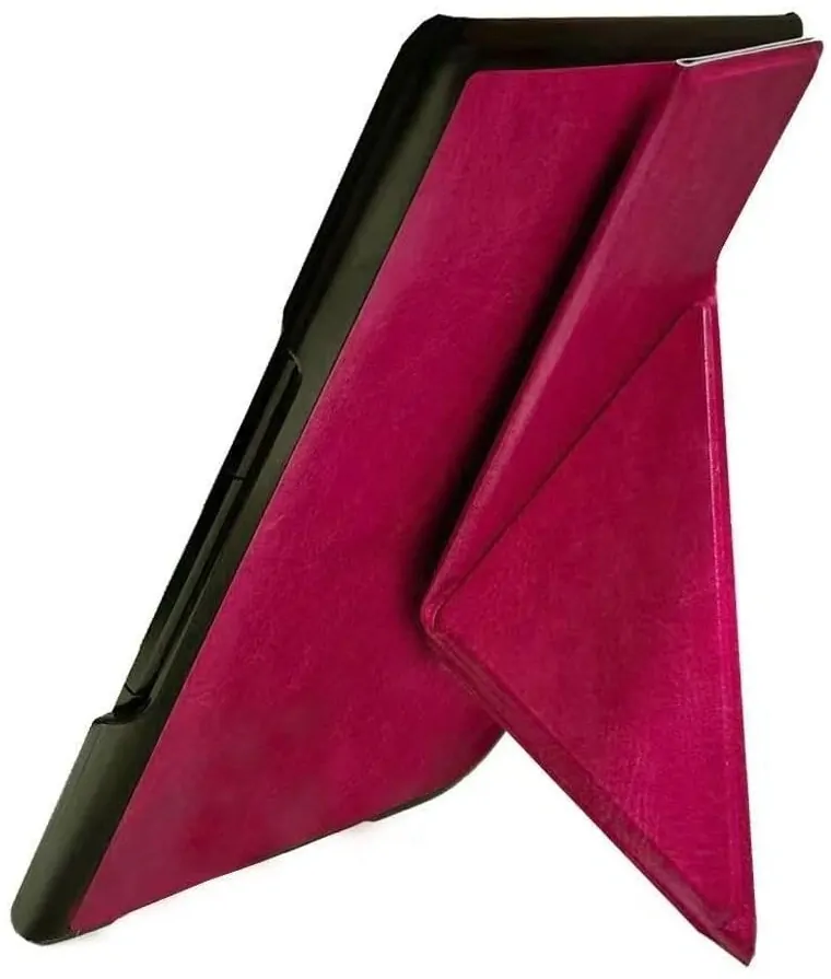 ARMORI STANDER S103, púzdro so stojanom Origami pre Amazon Kindle 4/5 - tmavo ružové