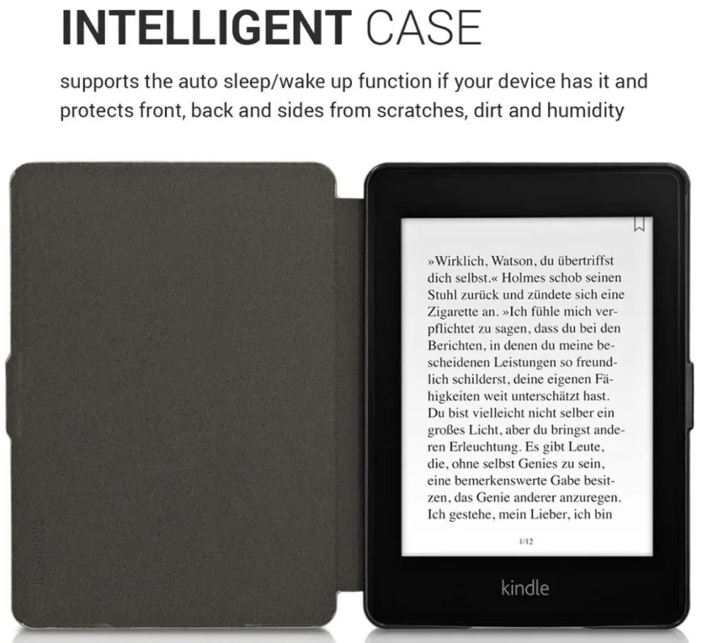 Armori Trimer T126, púzdro pre Amazon Kindle Paperwhite 1/2/3 - magnetické zatváranie, AutoSleep, motív Moon Tree