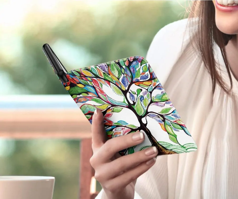 Armori Trimer T134, puzdro pre Amazon Kindle 6 (7. generácia) - magnetické zatváranie, AutoSleep, motív Tree