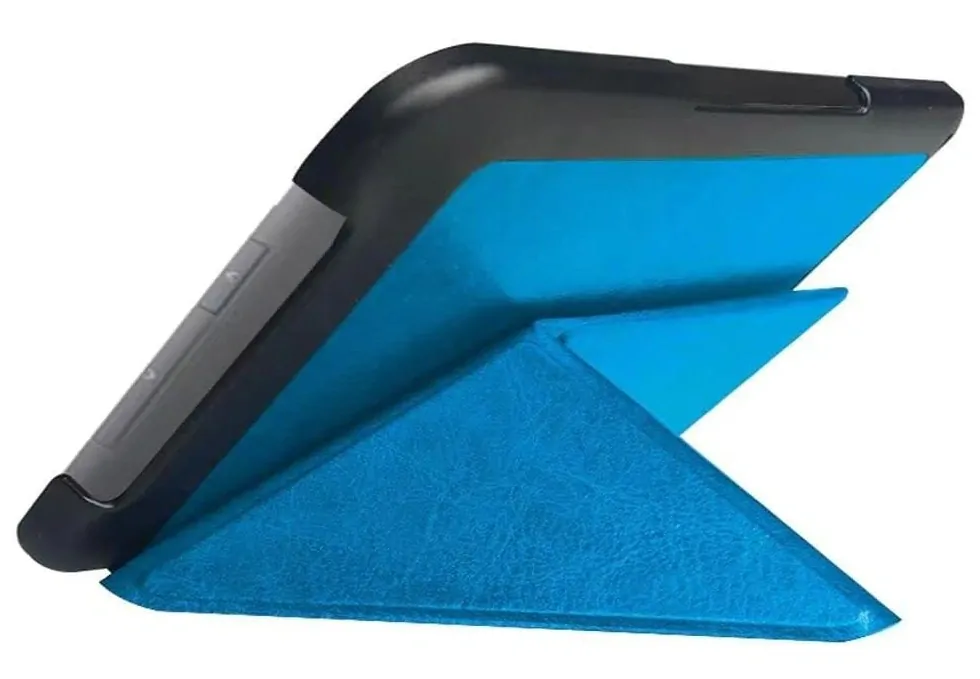 ARMORI STANDER S165, púzdro so stojanom Origami pre Amazon Kindle 3 Keyboard - svetlo modré