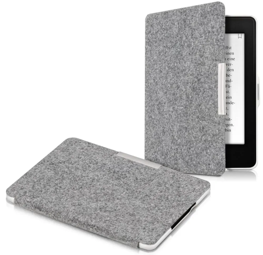 Puzdro KW Mobile Felt Fabric Light - KW3434525 - pre Amazon Kindle Paperwhite 1/2/3 - svetlo šedé