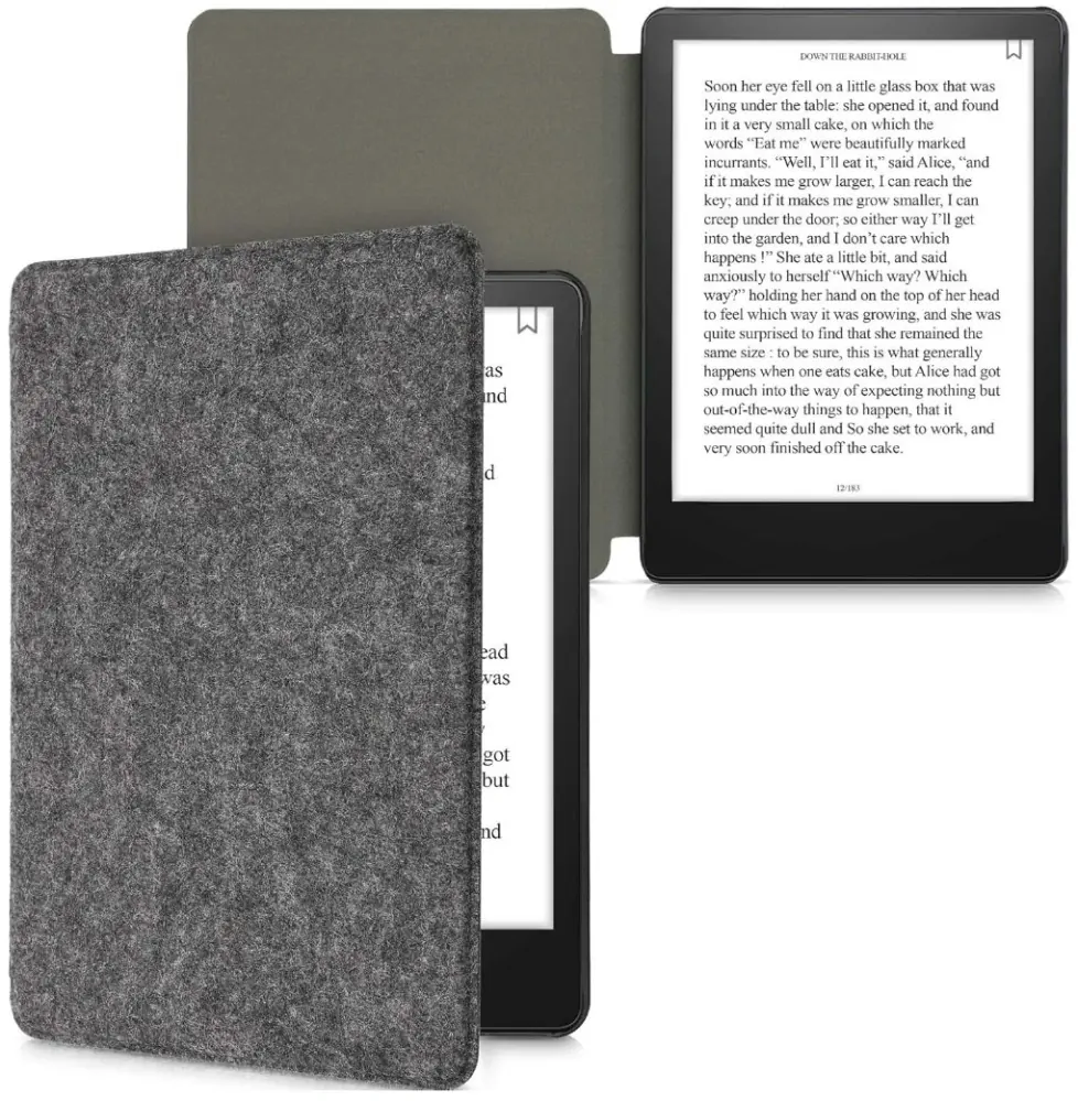 Puzdro KW Mobile Felt Fabric - KW5625919 - pre Amazon Kindle Paperwhite 5 (2021) - šedé