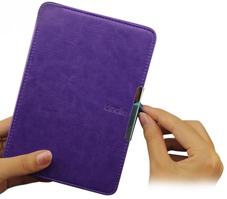 Puzdro Durable Lock K45-06 pre Amazon Kindle 4/5 - fialové