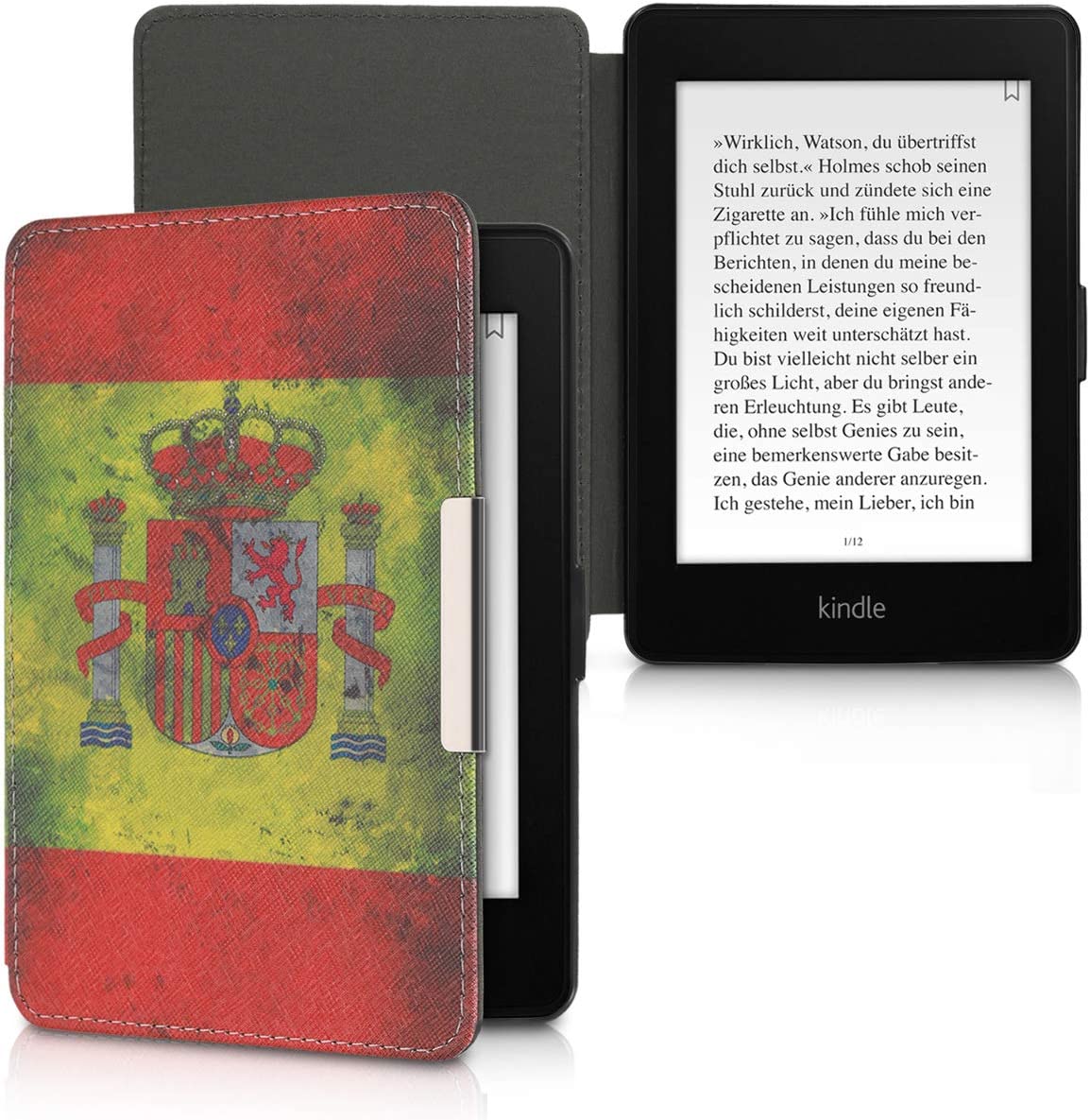 Púzdro KW Mobile - Retro Flagge Spanien - KW2313538 - pre Amazon Kindle Paperwhite 1/2/3 - viacfarebné