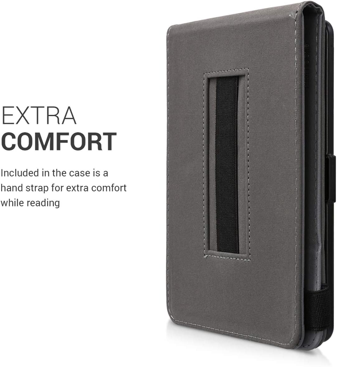 Puzdro KW Mobile - Case with Strap Stand - KW4504073 - pre Amazon Kindle Paperwhite 1/2/3 - čierne