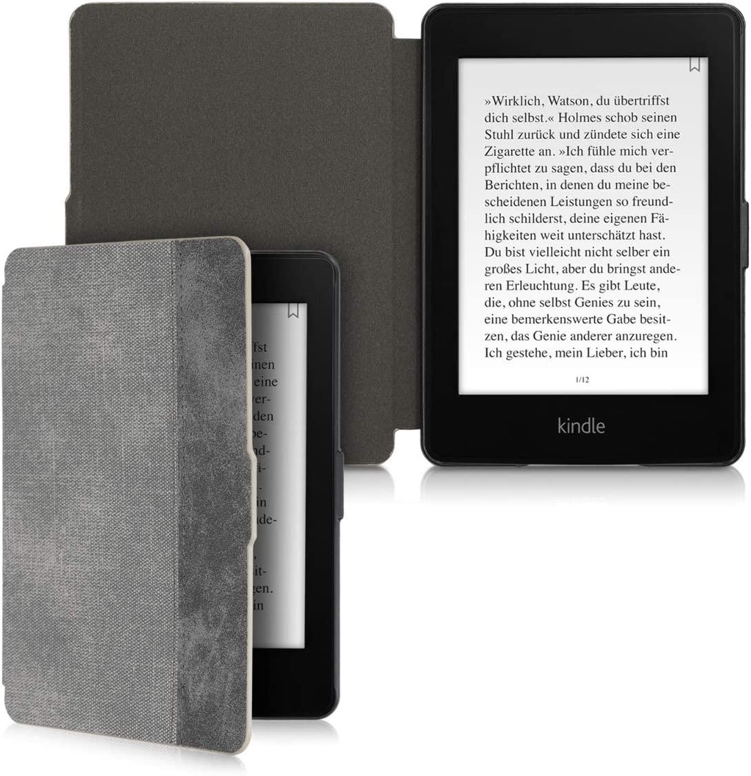 Puzdro KW Mobile Felt Leather - KW5021501 - pre Amazon Kindle Paperwhite 1/2/3 - šedá, čierna