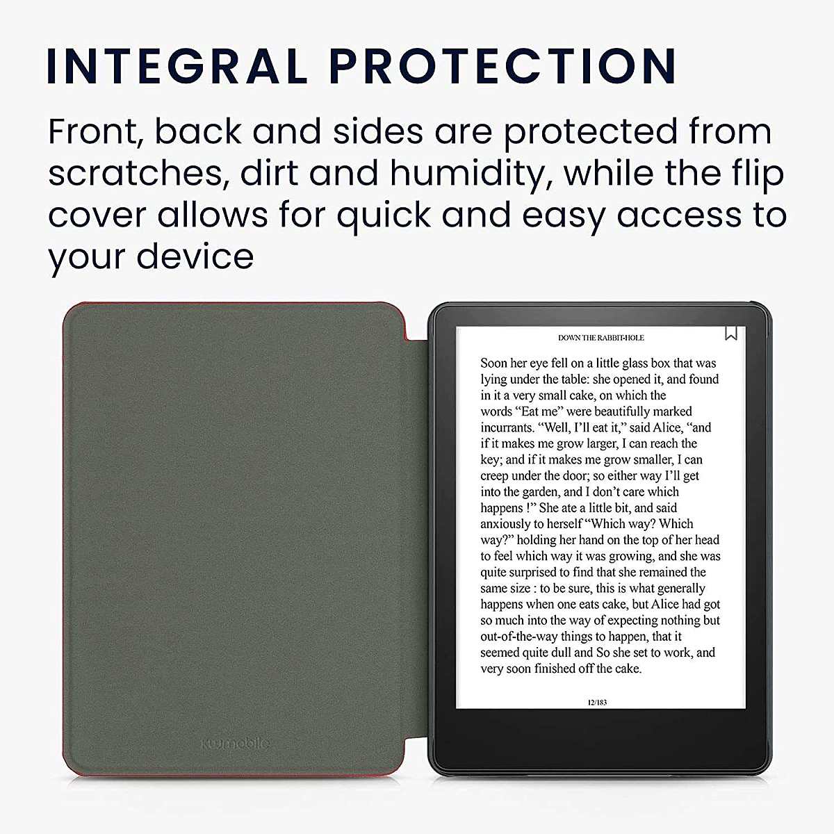 Púzdro KW Mobile - Nylon Book - KW5626509 - pre Amazon Kindle Paperwhite 5 (2021) - červené