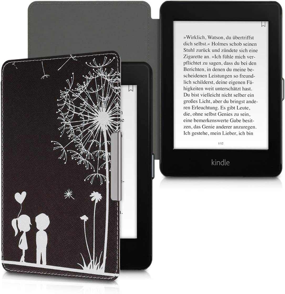 Puzdro KW Mobile - Dandelion Love - KW4664408 - pre Amazon Kindle Paperwhite 4 (2018) - čierne