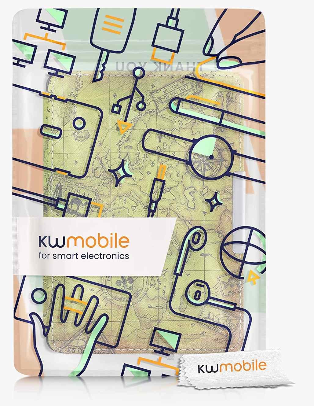Puzdro KW Mobile - Ancient World Map - KW4664456 - pre Amazon Kindle Paperwhite 4 (2018) - viacfarebné