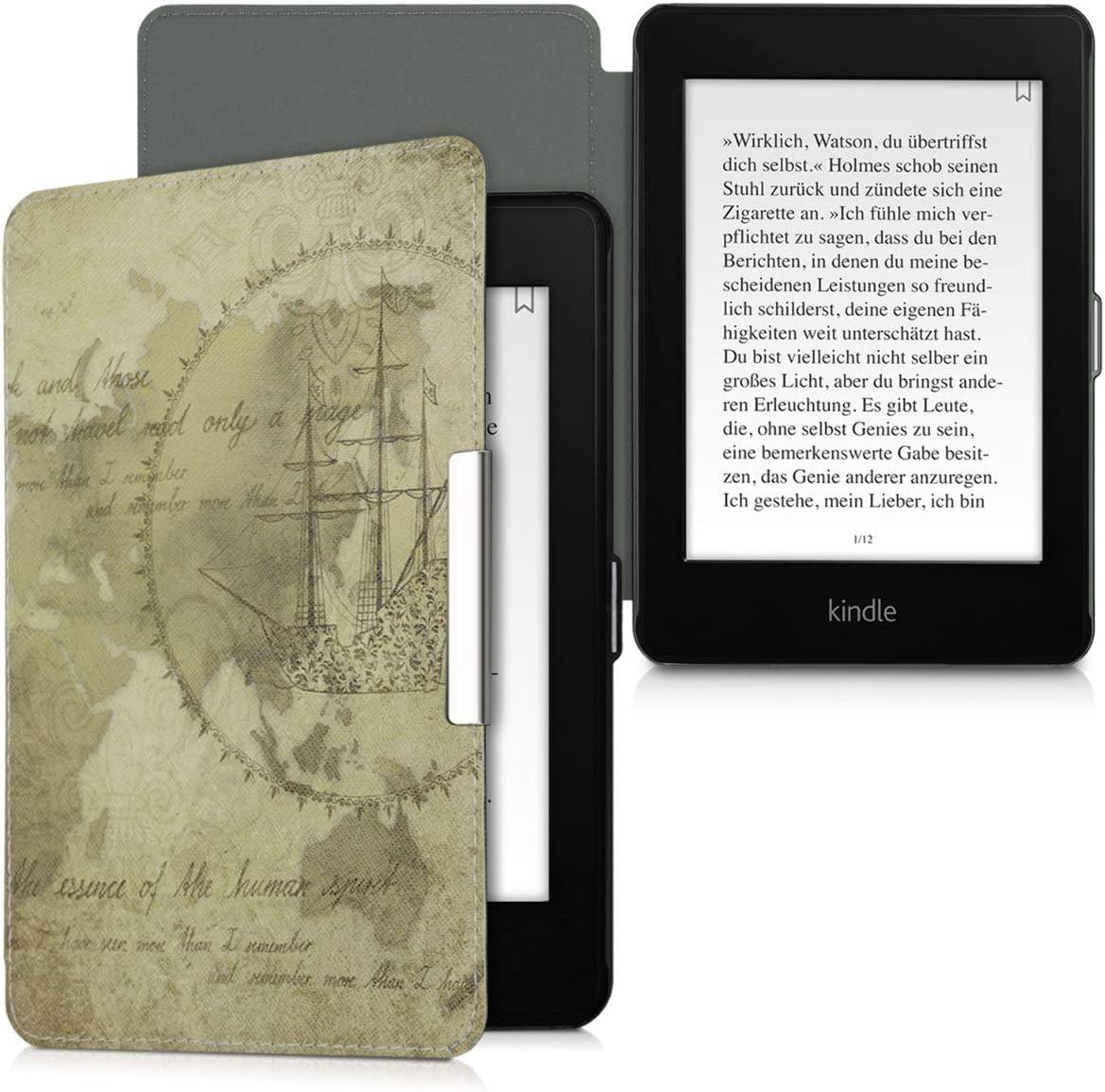 Puzdro KW Mobile - Travel Vintage - KW4664403 - pre Amazon Kindle Paperwhite 4 (2018) - viacfarebné