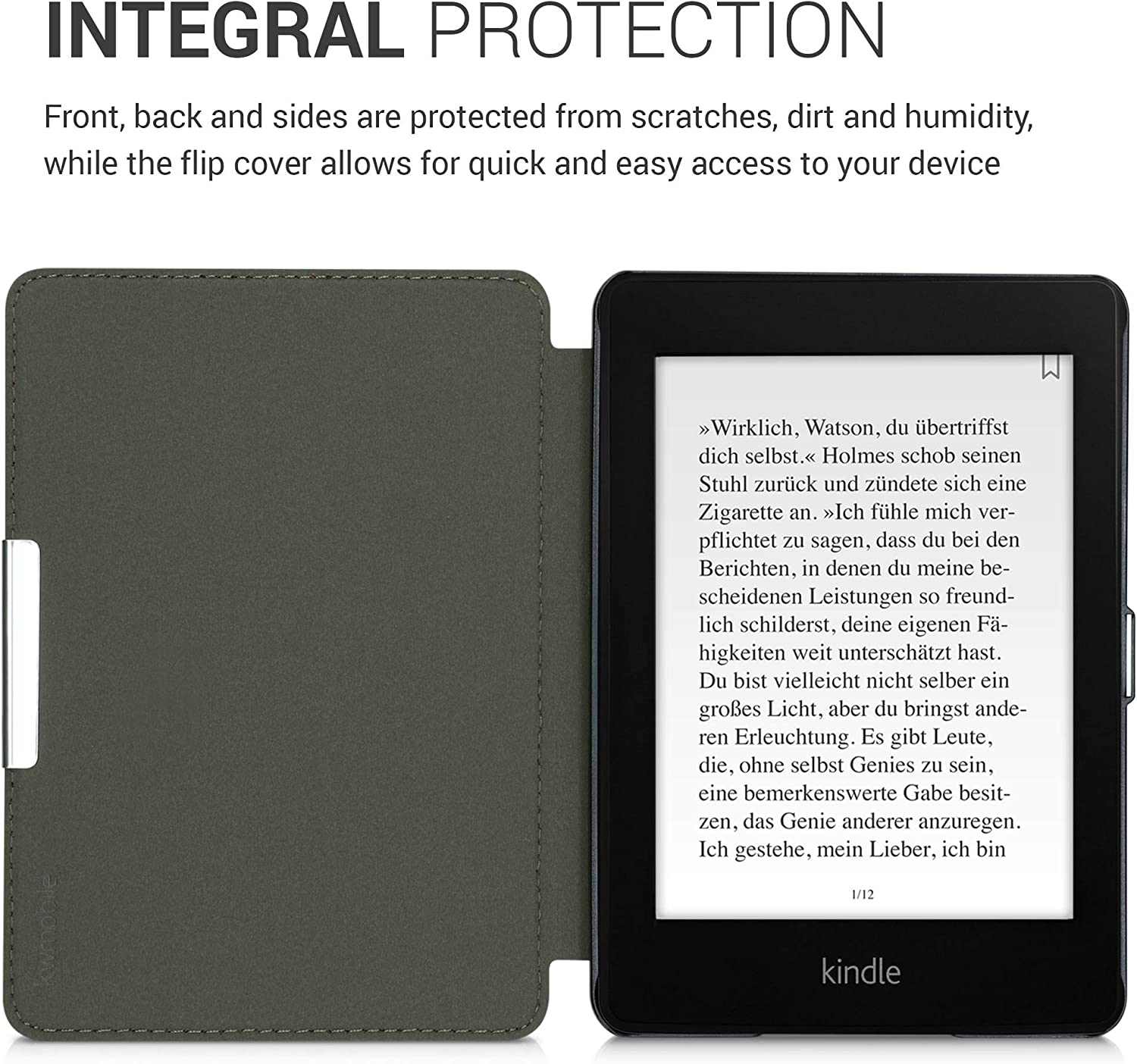 Puzdro KW Mobile - Dandelion Love - KW4897503 - pre Amazon Kindle Paperwhite 4 (2018) - šedé