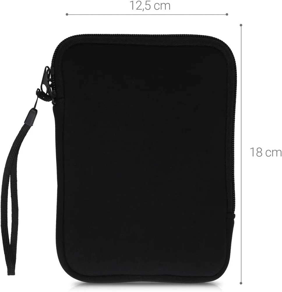 Púzdro KW Mobile Neoprene Zipper - KW5033401 - Univerzálne púzdro pre čítačky 6" - čierne