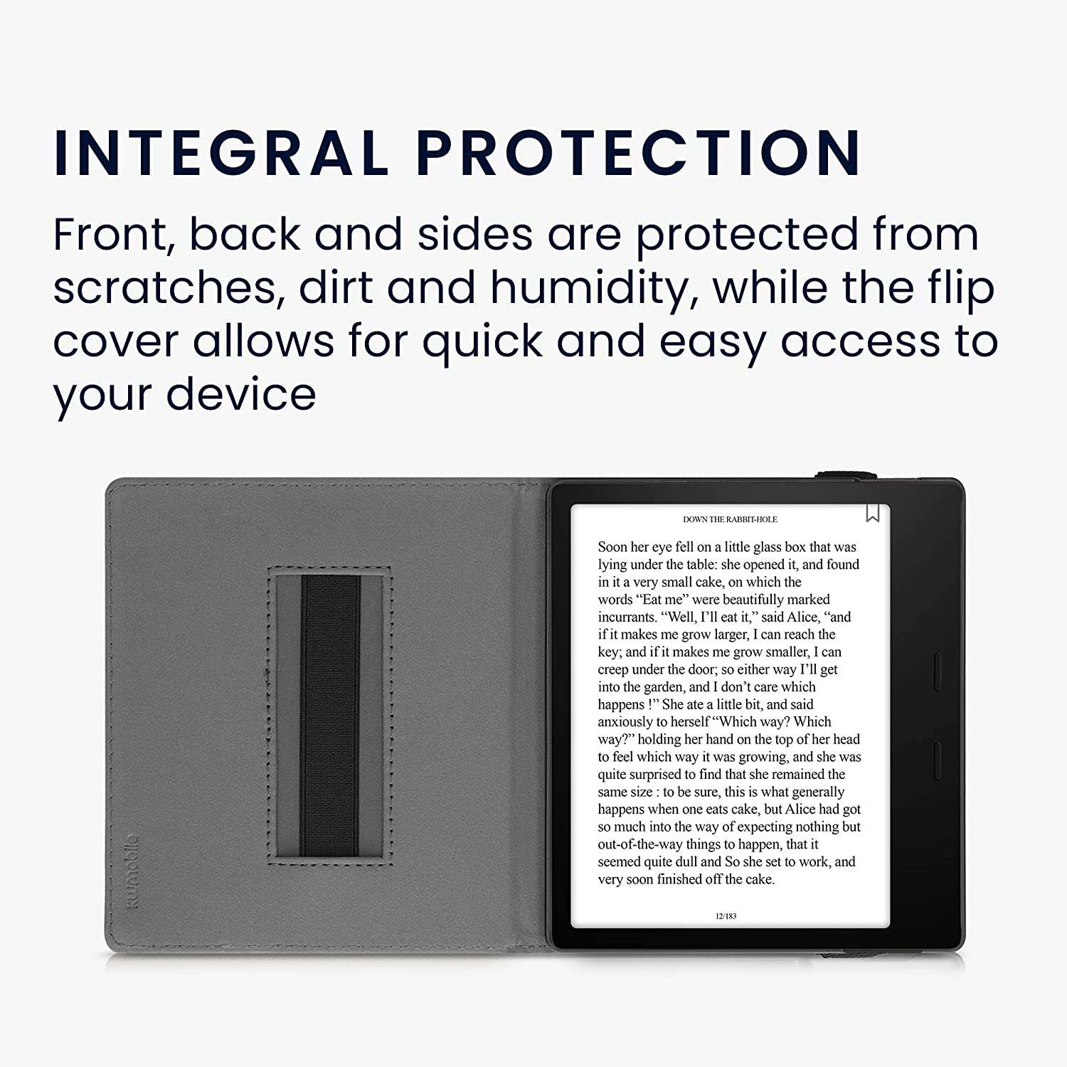 Puzdro KW Mobile - Brushed Heart - KW4941806 - pre Amazon Kindle Oasis 2/3 - šedé