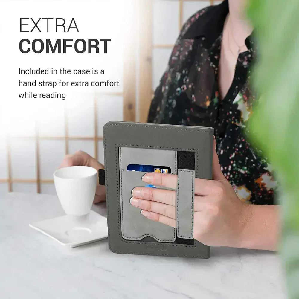 Puzdro KW Mobile - Brushed Heart - KW5567501 - pre Amazon Kindle Paperwhite 1/2/3 - šedé
