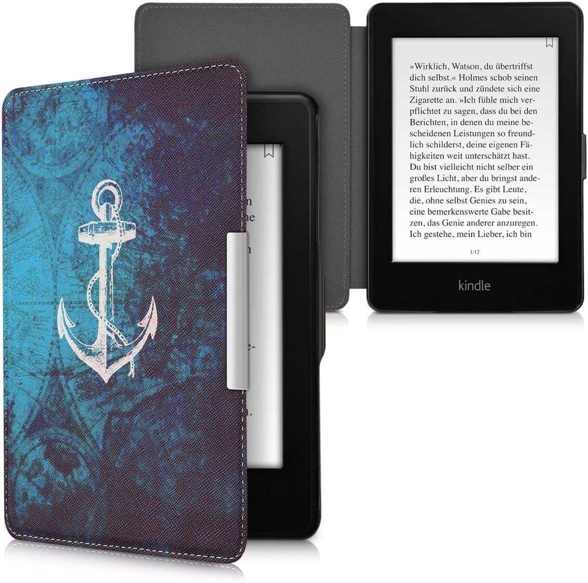 Puzdro KW Mobile - Anchor Map - KW2313640 - pre Amazon Kindle Paperwhite 1/2/3 - viacfarebné