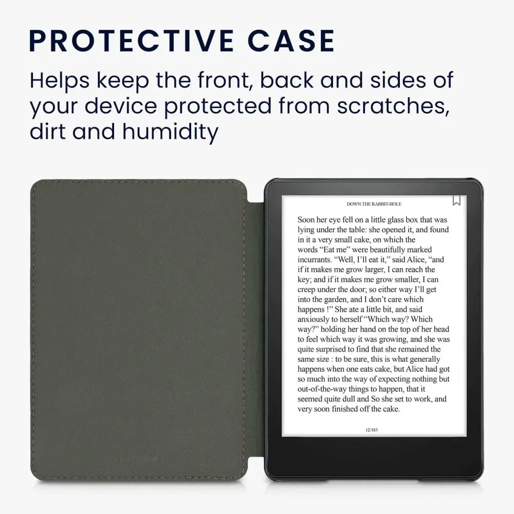 Puzdro KW Mobile - Brushed Heart - KW5625702 - pre Amazon Kindle Paperwhite 5 (2021) - tmavo červené