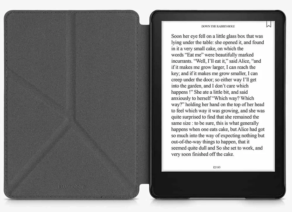 Puzdro KW Mobile - Origami Violet Leather - KW5715838 - pre Amazon Kindle Paperwhite 5 (2021) - fialové