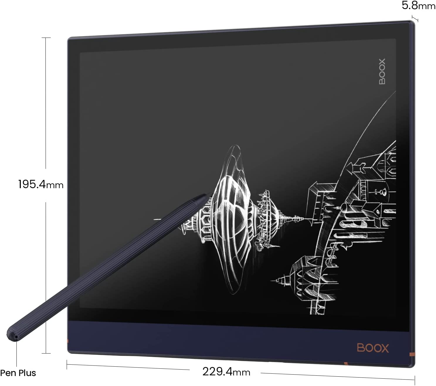 Onyx Boox Note Air 2 - 10,3" displej, 64 GB, WiFi, BT, audio, android 11, tmavomodrý