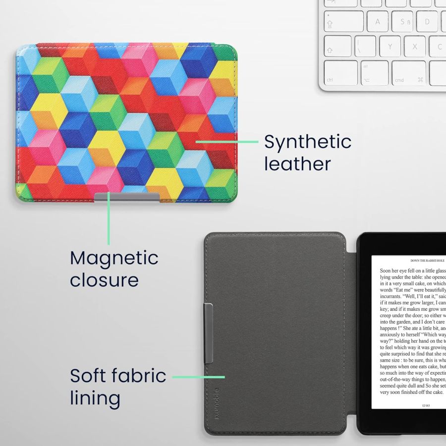 Puzdro KW Mobile - Colorful Blocks - KW5719403 - pre Amazon Kindle Paperwhite 4 (2018) - viacfarebné