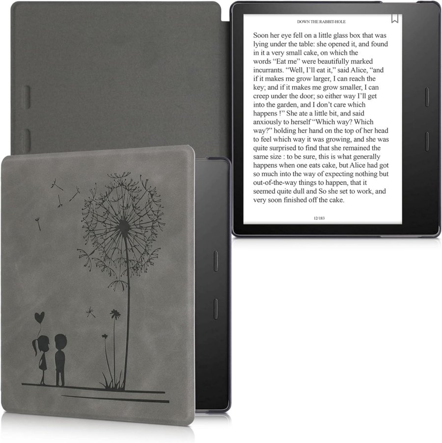 Puzdro KW Mobile - Dandelion Love - KW5697201 - pre Amazon Kindle Oasis 2/3 - šedé